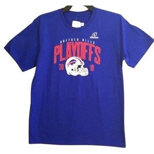 Buffalo Bills 2019 Playoffs Youth Shirt NFL Kids Size Large NWT